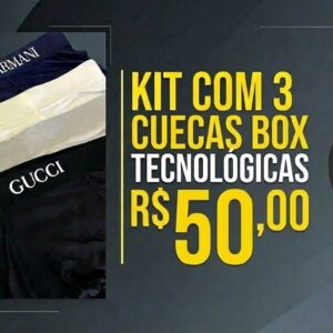 KIT 3 Cuecas Box Tecnológica