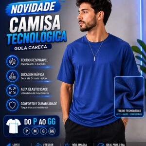 Camisa Gola Careca Tecnológica